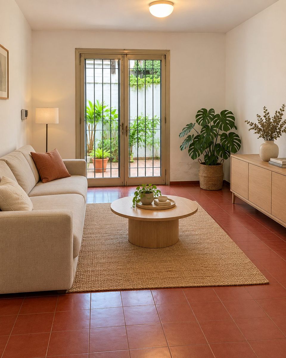 Living en Villa Crespo renovado de forma virtual